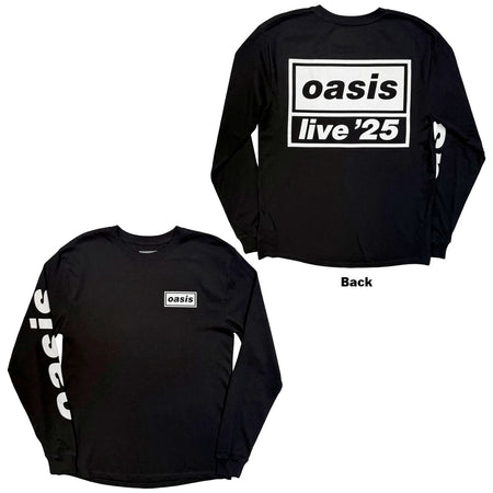 Oasis - Live '25 Lock Up Ex-Tour - Black Long Sleeve t-shirt