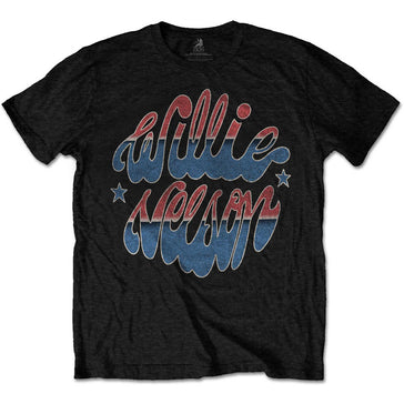 Willie Nelson - Americana -  Black T-shirt