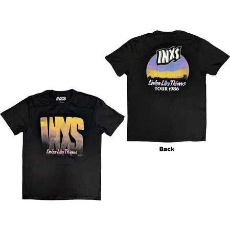 INXS - Listen Like Thieves 1986 Tour - Black t-shirt