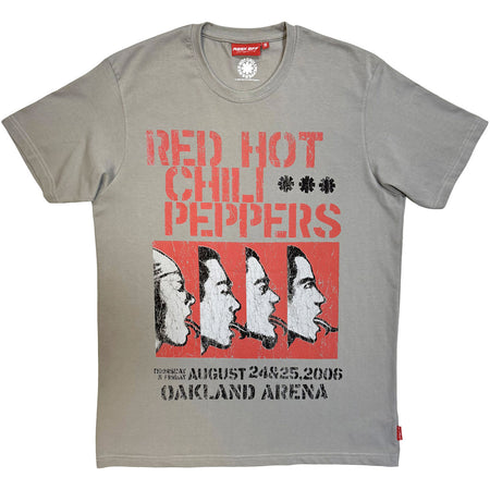 Red Hot Chili Peppers - Oakland Arena - Ltd Edition Unplugged Designer  - Grey t-shirt