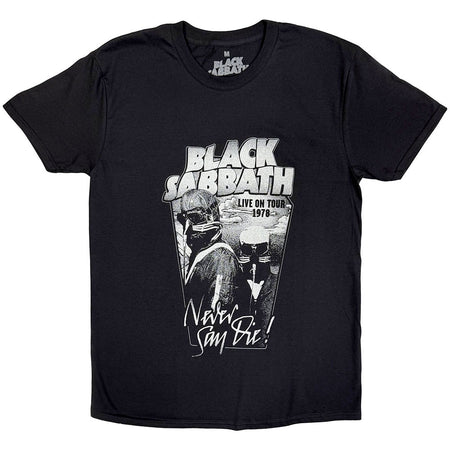 Black Sabbath - Never Say Die Grey Tone  - Black t-shirt
