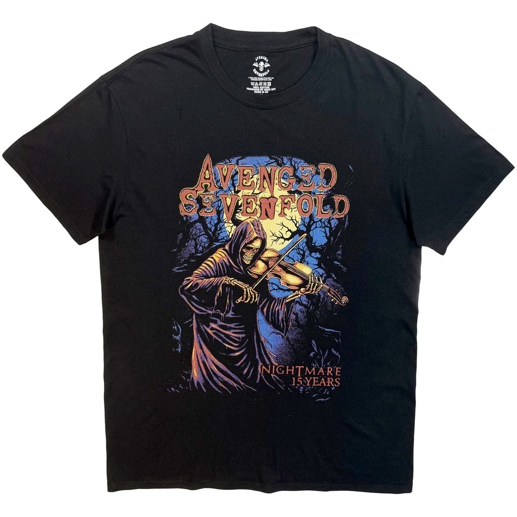 Avenged Sevenfold - Nightmare 15 Years - Black  t-shirt