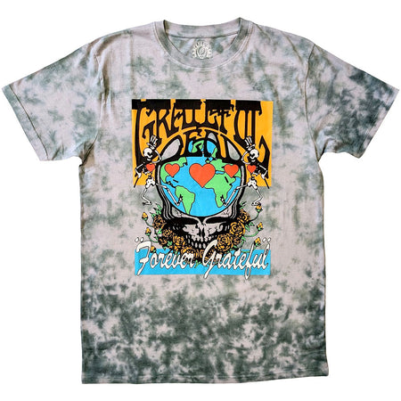 Grateful Dead - Forever Grateful - Green Tie Dye  t-shirt