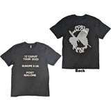 Post Malone - Butterfly Logo 2023 Tour - Black  t-shirt