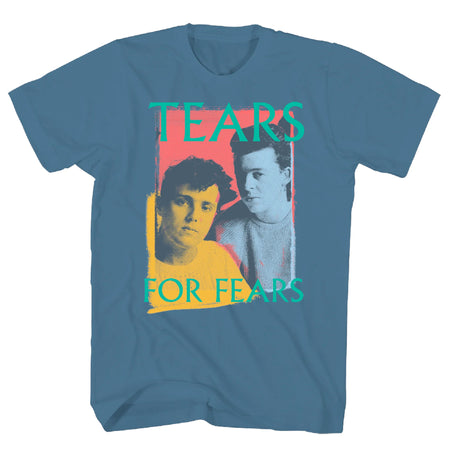 Tears For Fears - Blue Photo - Blue  t-shirt