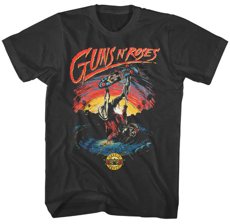 Guns N Roses - Skate - Black  t-shirt