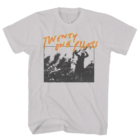 Twenty One Pilots - Live Scribble - Grey  t-shirt