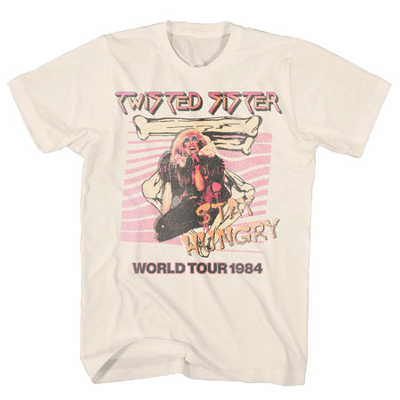 Twisted Sister - Stay Hungry 1984 Tour - Natural  t-shirt