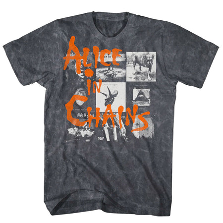 Alice In Chains - Album Covers - Black Mineral Wash  t-shirt