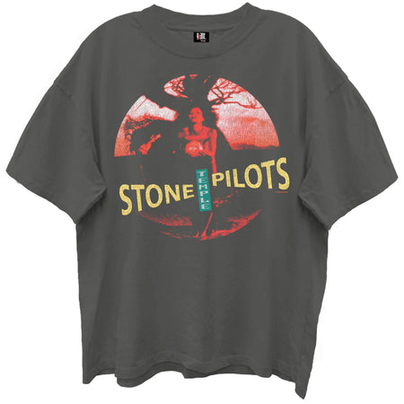 Stone Temple Pilots - Core Album Cover - Black Enzyme Wash Retro Style  t-shirt