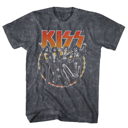 Kiss - Buzz - Black Mineral Dye Wash  t-shirt