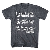 Cheap Trick - I Want You - Black Mineral Dye Wash  t-shirt