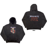 Megadeth - Black Friday - Charcoal Grey Stone Wash  Hooded Sweatshirt