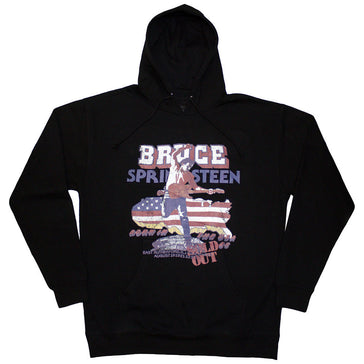 Bruce Springsteen - Born In The USA '85 - Black Pullover  Hooded Sweatshirt