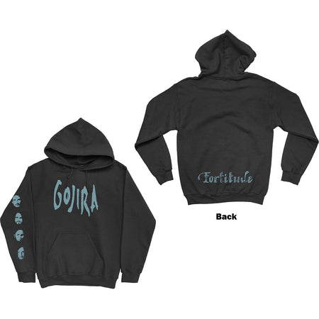 Gojira - Fortitude Faces - Pullover Black Hooded Sweatshirt