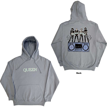 Queen -Radio Ga Ga - Pullover Light Blue Hooded Sweatshirt