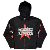 Smashing Pumpkins - Star Logo - Black Zipped  Hooded Sweatshirt