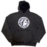 Fleetwood Mac - Tour '82 Penguin - Charcoal Grey Stone Wash  Hooded Sweatshirt