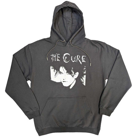 The Cure - Robert Illustration - Pullover Grey  Hooded Sweatshirt