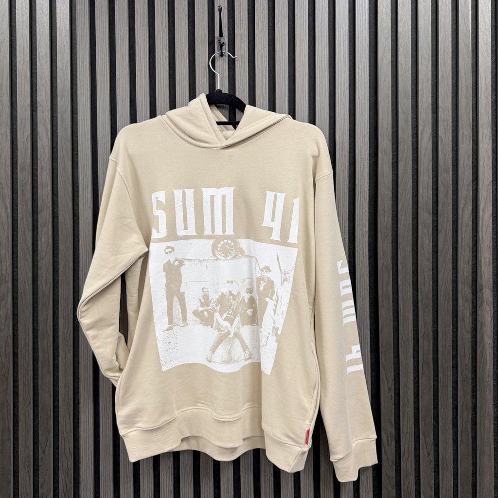 Sum 41 - Band Photo - Unplugged Ltd  Edition Natural Hooded Sweatshirt