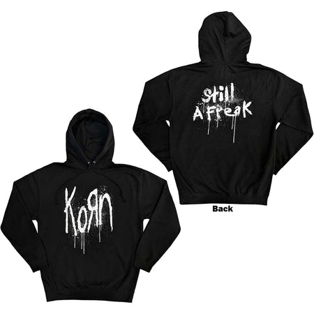 Korn - Still A Freak with Backprint - Black Hooded Sweatshirt