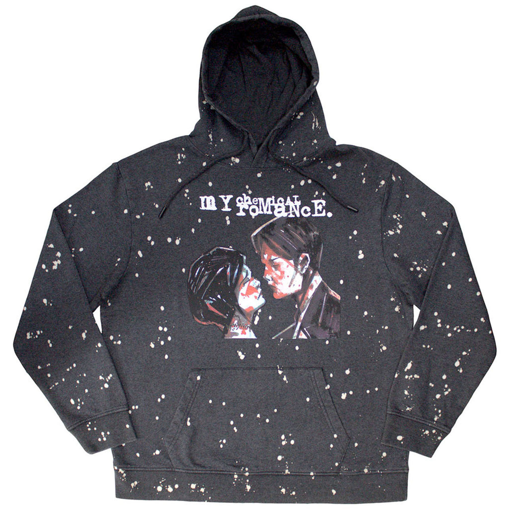 My Chemical Romance - Three Cheers - Dye Wash Black Hooded Sweatshirt