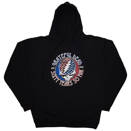 Grateful Dead - Stealie 60 - Pullover Black Hooded Sweatshirt