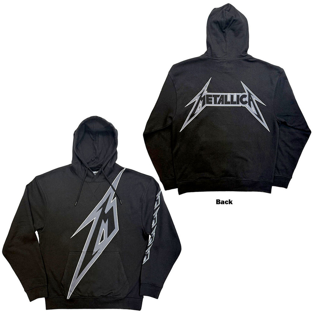 Metallica M Bolt - Pullover Black Hooded Sweatshirt