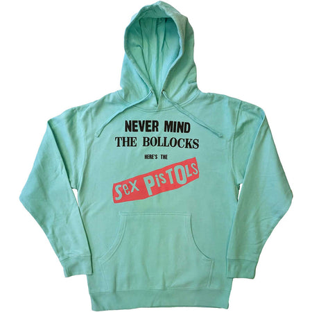 Sex Pistols - Never Mind The Bollocks Original LP - Pullover  Green Hooded Sweatshirt