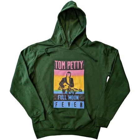 Tom Petty - Full Moon Fever - Pullover  Green Hooded Sweatshirt