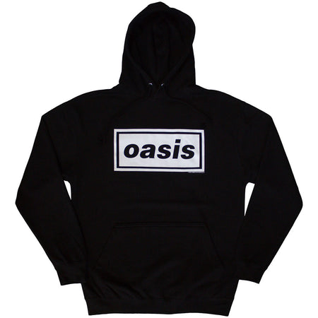 Oasis - Decca Logo - Pullover Black Hooded Sweatshirt