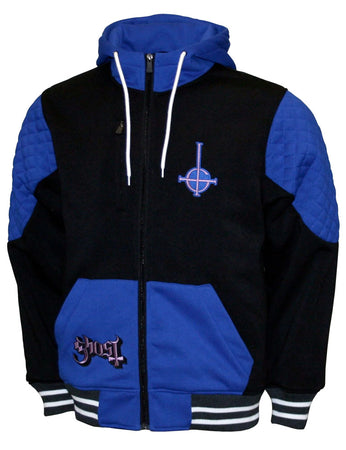 Ghost - Logo - Black & Blue Double Knit Hoodie