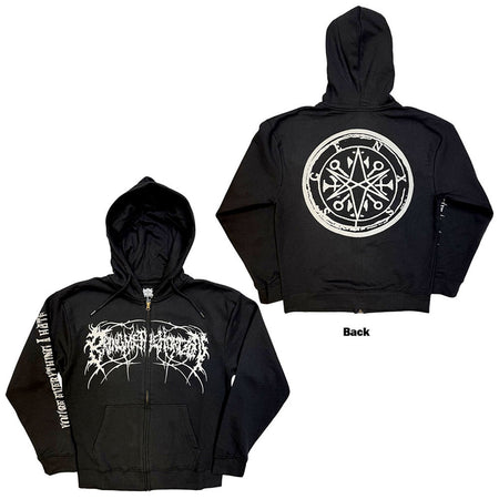 Bring Me The Horizon - Metal Logo Genxsis  - Black Zipped  Hooded Sweatshirt