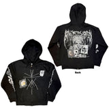 Bring Me The Horizon - Nailed Symbol  - Black Zipped  Hooded Sweatshirt