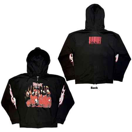 Slipknot - Spit It Out  - Black Zipped  Hooded Sweatshirt