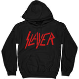 Slayer - Distressed Logo - Black Hooded Sweatshirt