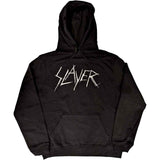 Slayer - Scratchy Logo - Black Hooded Sweatshirt