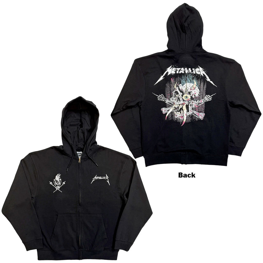 Metallica - Scary Guy - Black Zipped  Hooded Sweatshirt