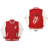 Rolling Stones - Classic Tongue - Red & White Varsity Jacket