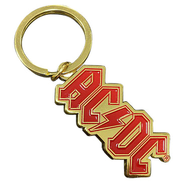AC/DC - Logo Gold  - Metal Keychain