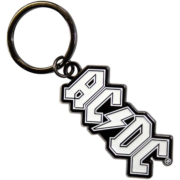 AC/DC - Logo Mono - Metal Keychain – burning airlines