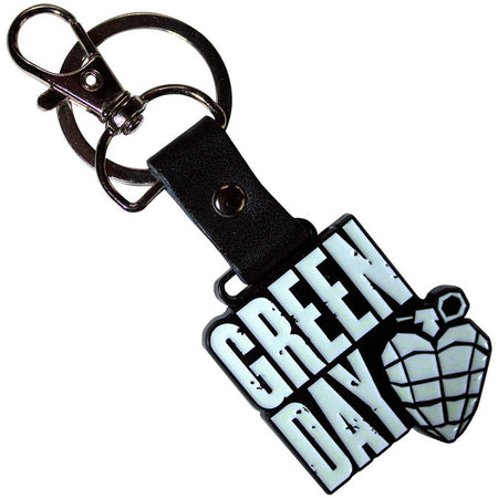 Green Day - Stacked Logo & Grenade  - Metal Keychain