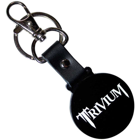 Trivium - Classic Logo Mono Circle - Metal Keychain