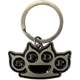 Five Finger Death Punch - Knuckles Cut-Out - Metal Keychain