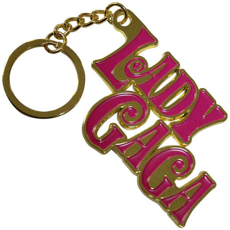 Lady Gaga - Swirly Logo - Metal Keychain