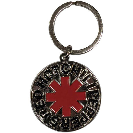 Red Hot Chili Peppers - Asterisk Logo Silver - Metal Keychain