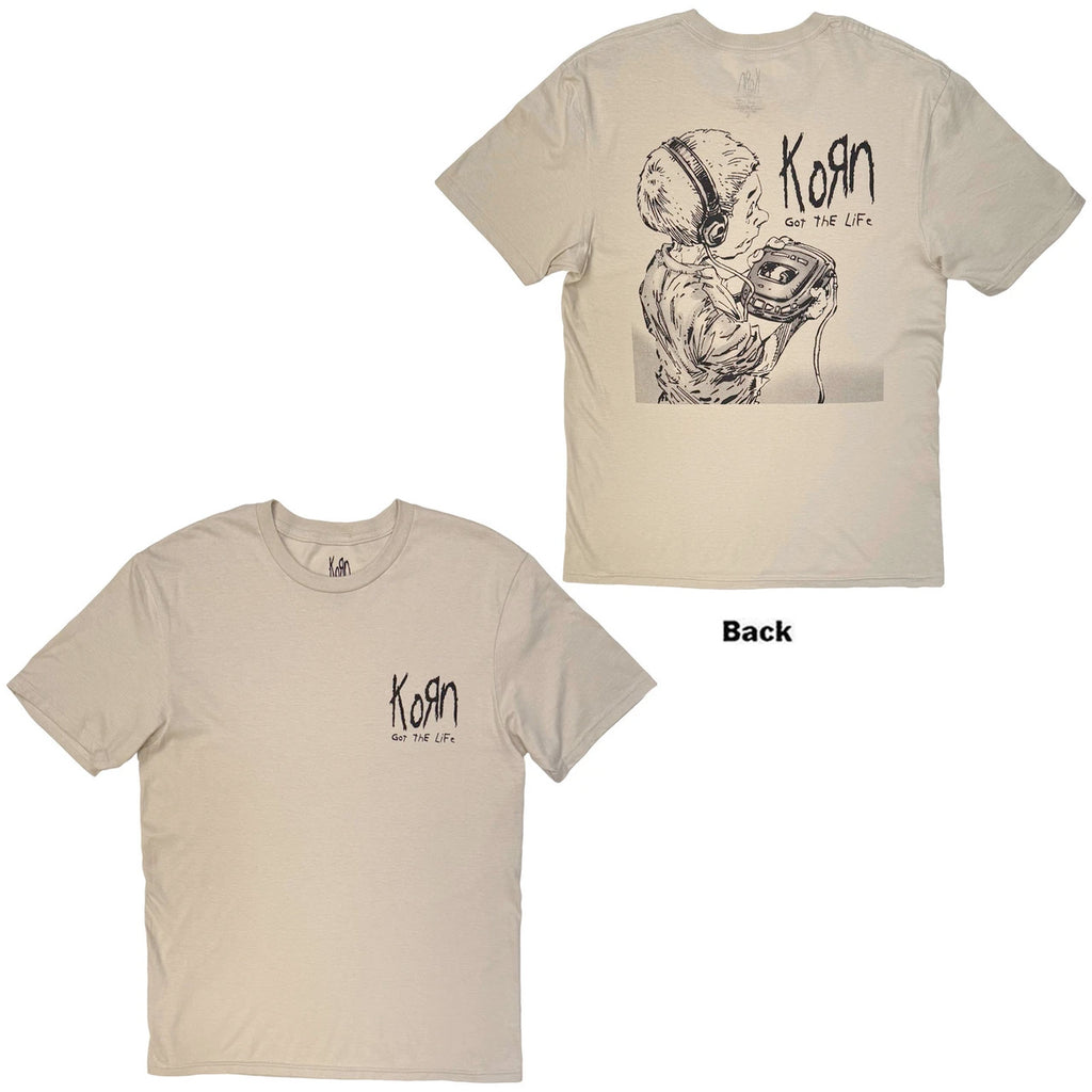 Korn - Got A Life - Sand t-shirt