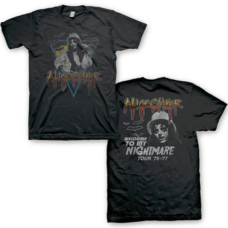 Alice Cooper - Triangle Bats - Black  t-shirt
