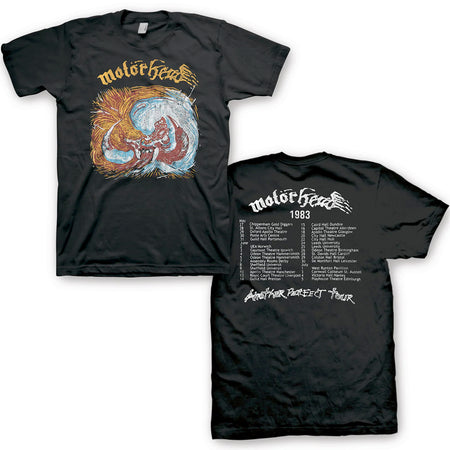 Motorhead - Another Perfect Tour 1983 with backprint - Black t-shirt