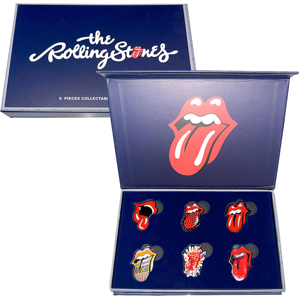 The Rolling Stones -  Tongues Evolution 2 - Enamel Pin Badge Set
